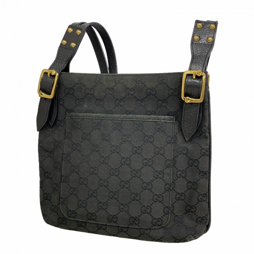 Gucci Shoulder Bag GG Canvas Black